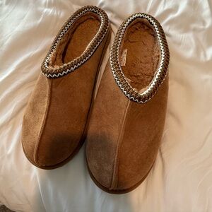 Plush Lined Women's Slipper Clog in Brown